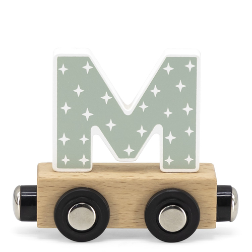 Tryco Letter Train Colors Letter "M" - Деревянная развивающая игрушка - изображение 1 | Labebe