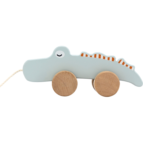 Tryco Wooden Pull - Along Toy Crocodile - Деревянная развивающая игрушка - изображение 1 | Labebe