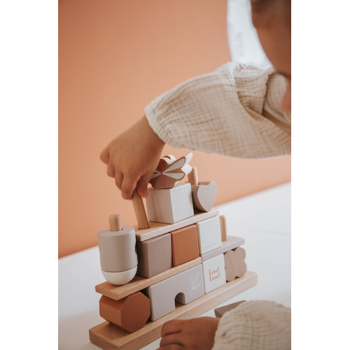 Label Label Stacking Blocks Nougat - Деревянная развивающая игрушка - изображение 3 | Labebe