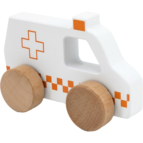 Tryco Wooden Ambulance Toy - ხის განსავითარებელი სათამაშო - image 2 | Labebe