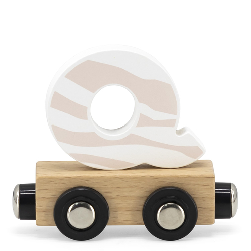 Tryco Letter Train Colors Letter "Q" - Деревянная развивающая игрушка - изображение 1 | Labebe