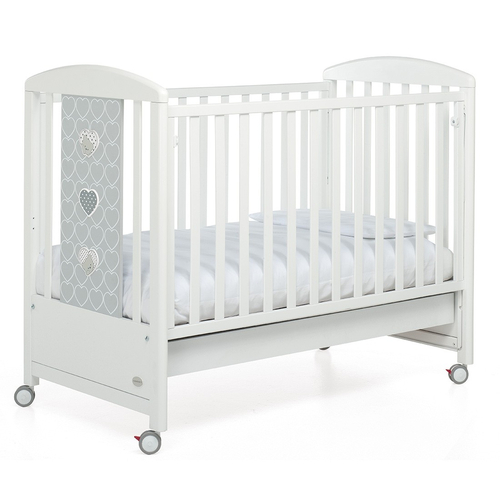 Foppa Pedretti lovely Bianco - Wooden baby cot on wheels - image 3 | Labebe