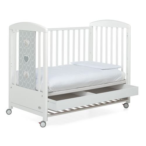 Foppa Pedretti lovely Bianco - Wooden baby cot on wheels - image 4 | Labebe