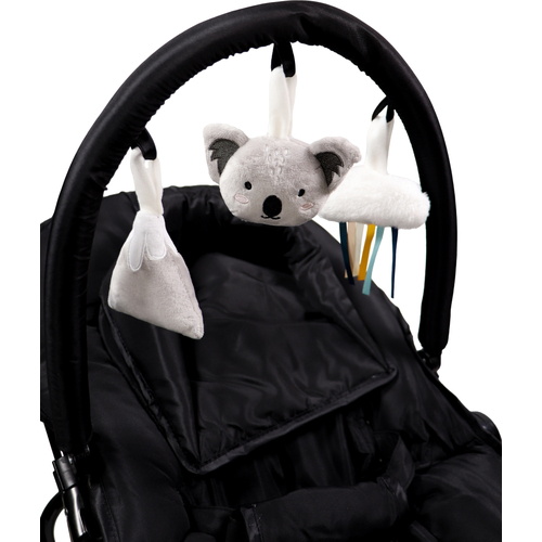 Tryco Koala Kyle Black Baby Bouncer with plush toy - Детский шезлонг - изображение 5 | Labebe
