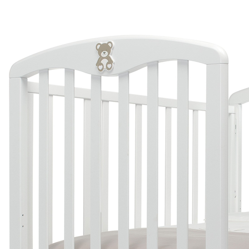 Foppa Pedretti Birbante Bianco - Детская деревянная кроватка на колесиках - изображение 5 | Labebe