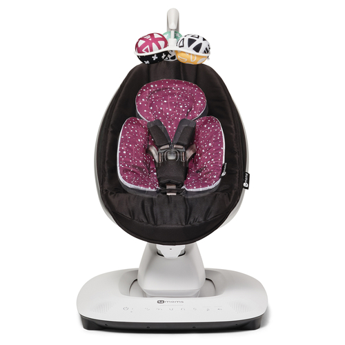 4moms mamaRoo5 infant seat insert Maroon Plush - Вкладыш для кресла-качалки - изображение 2 | Labebe