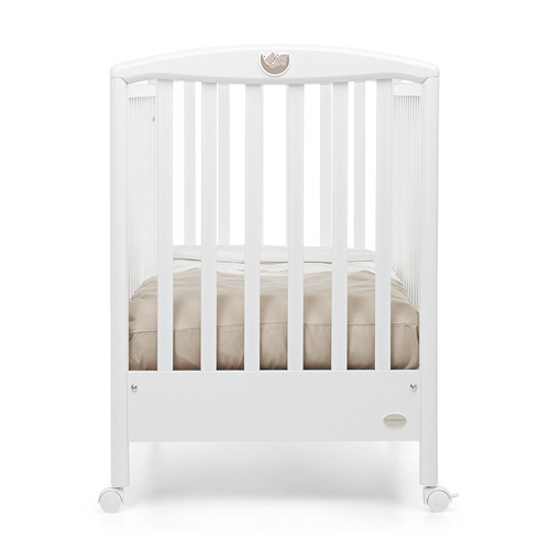 Foppa Pedretti Mybear Bianco - Детская деревянная кроватка на колесиках - изображение 4 | Labebe