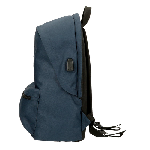 Pepe Jeans Aris Evergreen Two Compartment Laptop Backpack Navy Blue - Детский рюкзак - изображение 4 | Labebe