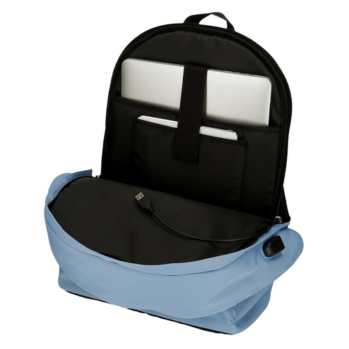 Pepe Jeans Aris Colorful Two Compartment Laptop Backpack Light Blue - Детский рюкзак - изображение 5 | Labebe
