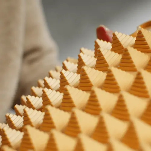 ORTOTO Little Pyramids / Soft (Yellow) (1 pcs.-30*30 cm) - Коврик-пазл для сенсорного массажа стоп - изображение 4 | Labebe
