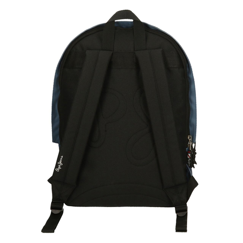 Pepe Jeans Aris Evergreen Two Compartment Laptop Backpack Blue Denim - Детский рюкзак - изображение 3 | Labebe