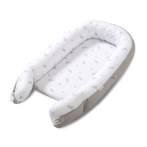 Perina Soft Cotton Grey - Кокон-гнездышко для новорожденных - изображение 10 | Labebe