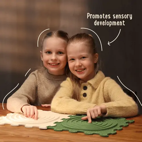 ORTOTO Mindfulness Finger Sensory Labyrinth (2 pcs.-30*30 cm) - Набор ковриков-пазлов для сенсорного массажа стоп - изображение 3 | Labebe