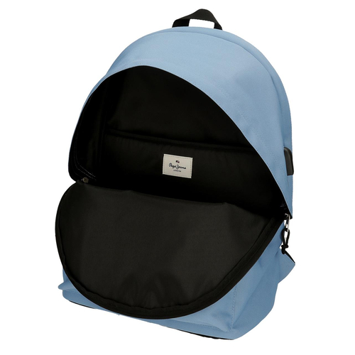 Pepe Jeans Aris Colorful Two Compartment Laptop Backpack Light Blue - Детский рюкзак - изображение 6 | Labebe