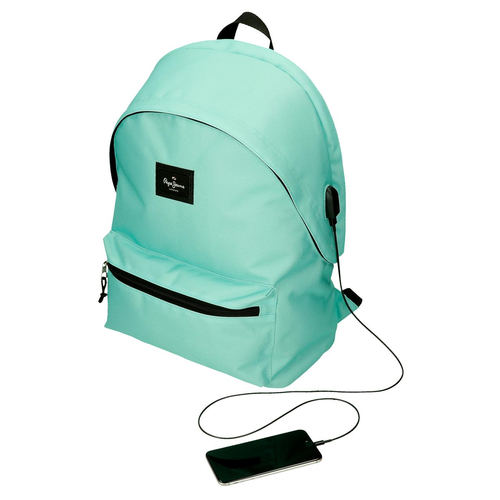 Pepe Jeans Aris Colorful Two Compartment Laptop Backpack Aguamar - Детский рюкзак - изображение 7 | Labebe
