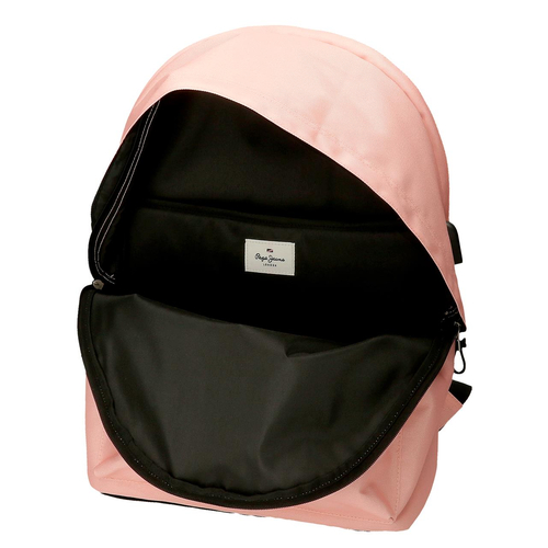 Pepe Jeans Aris Colorful Two Compartment Laptop Backpack Light Pink - Детский рюкзак - изображение 6 | Labebe