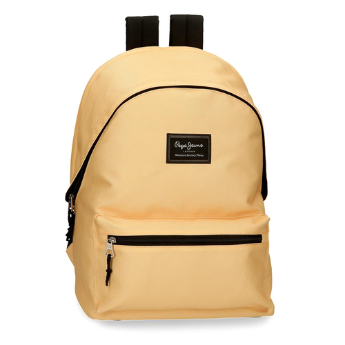 Pepe Jeans Aris Colorful Two Compartment Laptop Backpack Yellow Pastel - Детский рюкзак - изображение 1 | Labebe