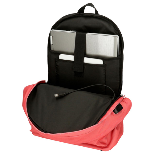 Pepe Jeans Aris Colorful Two Compartment Laptop Backpack Coral - Детский рюкзак - изображение 5 | Labebe