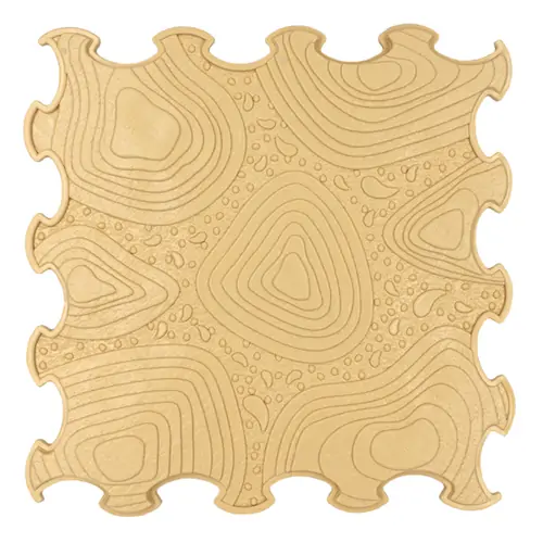 ORTOTO Grand Canyon / Soft (Caramel Milk) (1 pcs.-30*30 cm) - Massage Puzzle Mat - image 1 | Labebe