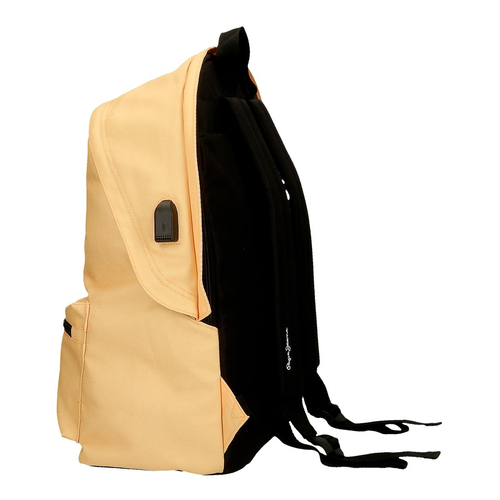 Pepe Jeans Aris Colorful Two Compartment Laptop Backpack Yellow Pastel - Детский рюкзак - изображение 4 | Labebe