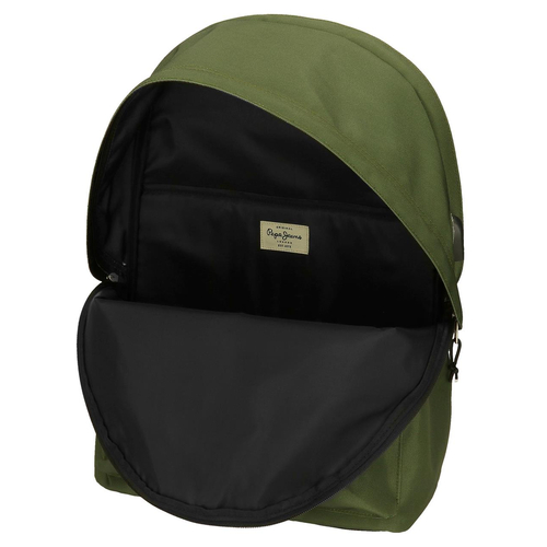 Pepe Jeans Aris Evergreen Two Compartment Laptop Backpack Dark Green - Детский рюкзак - изображение 6 | Labebe