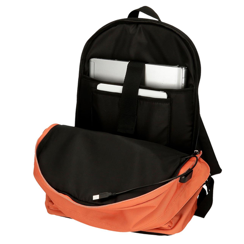 Pepe Jeans Aris Evergreen Two Compartment Laptop Backpack Orange - Kids laptop backpack - image 5 | Labebe