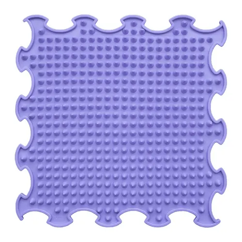 ORTOTO Spikes / Stiff (Lavender) (1 pcs.-30*30 cm) - Коврик-пазл для сенсорного массажа стоп - изображение 1 | Labebe