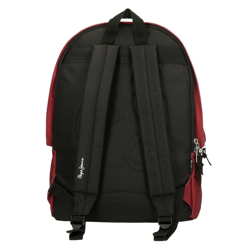 Pepe Jeans Aris Evergreen Two Compartment Laptop Backpack Dark Red - Детский рюкзак - изображение 3 | Labebe