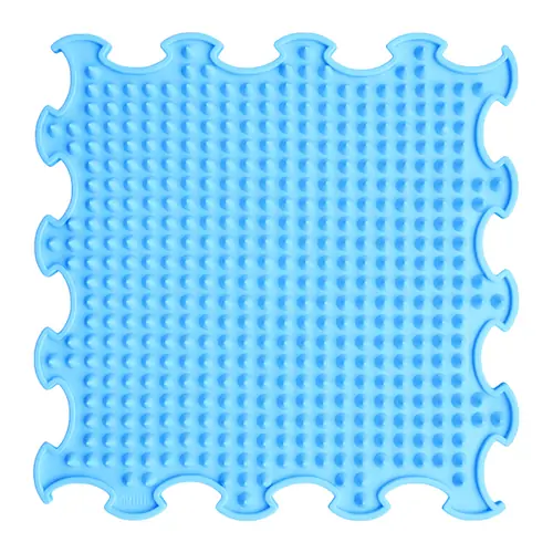 ORTOTO Spikes / Stiff (Azure Blue) (1 pcs.-30*30 cm) - Коврик-пазл для сенсорного массажа стоп - изображение 1 | Labebe