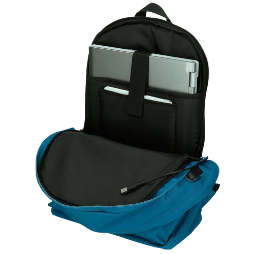 Pepe Jeans Aris Evergreen Two Compartment Laptop Backpack Blue - Детский рюкзак - изображение 5 | Labebe