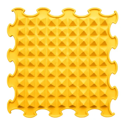 ORTOTO Little Pyramids / Soft (Yellow) (1 pcs.-30*30 cm) - Massage Puzzle Mat - image 1 | Labebe