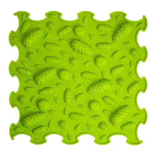 ORTOTO Pinecones / Soft (Light Green) (1 pcs.-30*30 cm) - ხალიჩა-ფაზლი ფეხების სენსორული მასაჟისთვის - image 1 | Labebe