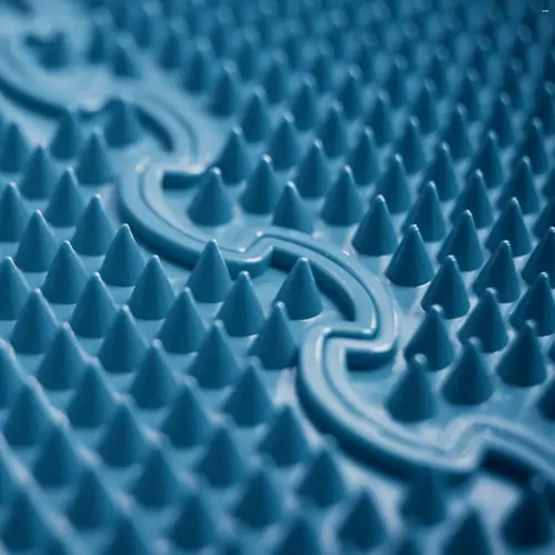 ORTOTO Spikes / Stiff (Azure Blue) (1 pcs.-30*30 cm) - Коврик-пазл для сенсорного массажа стоп - изображение 4 | Labebe