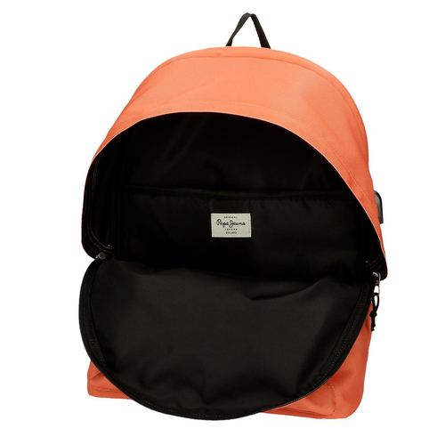 Pepe Jeans Aris Evergreen Two Compartment Laptop Backpack Orange - Kids laptop backpack - image 6 | Labebe