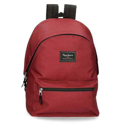 Pepe Jeans Aris Evergreen Two Compartment Laptop Backpack Dark Red - Детский рюкзак - изображение 1 | Labebe