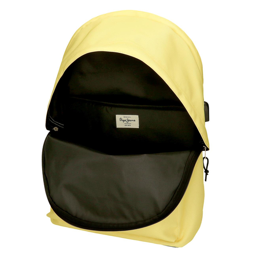Pepe Jeans Aris Colorful Two Compartment Laptop Backpack Yellow - Детский рюкзак - изображение 6 | Labebe