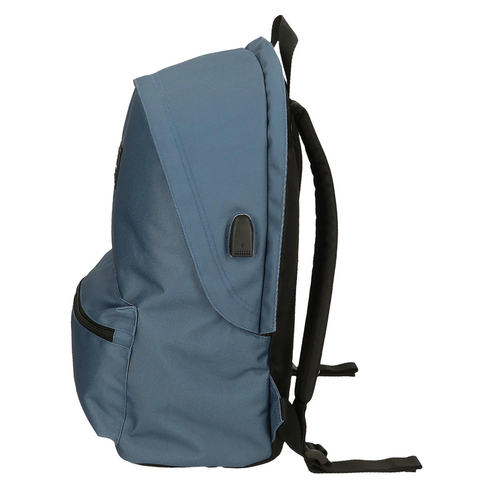 Pepe Jeans Aris Evergreen Two Compartment Laptop Backpack Blue Denim - Детский рюкзак - изображение 4 | Labebe