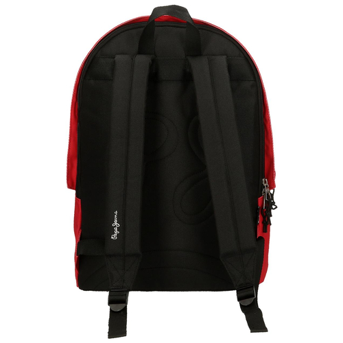 Pepe Jeans Aris Evergreen Two Compartment Laptop Backpack Red - Детский рюкзак - изображение 3 | Labebe