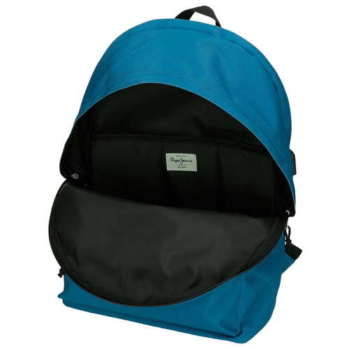 Pepe Jeans Aris Evergreen Two Compartment Laptop Backpack Blue - Детский рюкзак - изображение 6 | Labebe