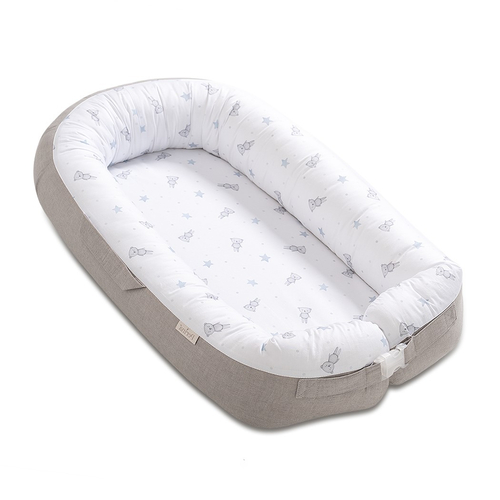 Perina Soft Cotton Grey - Кокон-гнездышко для новорожденных - изображение 9 | Labebe
