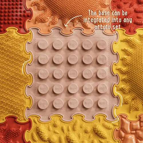ORTOTO World Of Sensory Soft Bricks Large Set (32 pcs.) - ხალიჩა-ფაზლების ნაკრები ფეხების სენსორული მასაჟისთვის - image 5 | Labebe