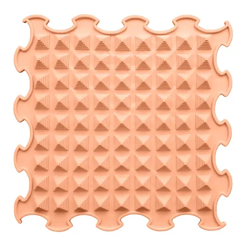 ORTOTO Little Pyramids / Soft (Earth Pastel) (1 pcs.-30*30 cm) - Коврик-пазл для сенсорного массажа стоп - изображение 1 | Labebe
