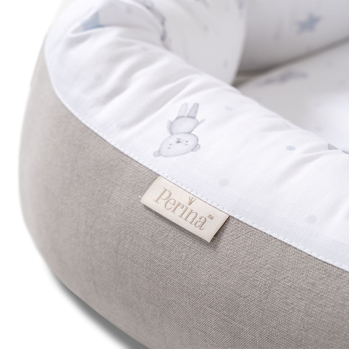 Perina Soft Cotton Grey - Кокон-гнездышко для новорожденных - изображение 12 | Labebe