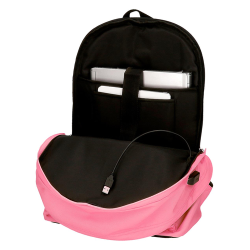 Pepe Jeans Aris Colorful Two Compartment Laptop Backpack Fuchsia - Kids laptop backpack - image 5 | Labebe