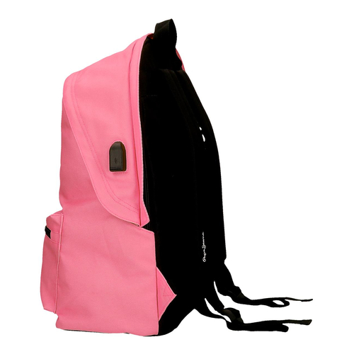 Pepe Jeans Aris Colorful Two Compartment Laptop Backpack Fuchsia - Kids laptop backpack - image 4 | Labebe