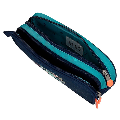 Enso Dino Artist Two Compartment Pencil Case - საბავშვო პენალი - image 4 | Labebe