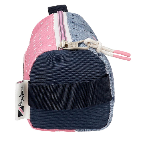 Pepe Jeans Noni Denim Round Pencil Case - Детский пенал - изображение 2 | Labebe