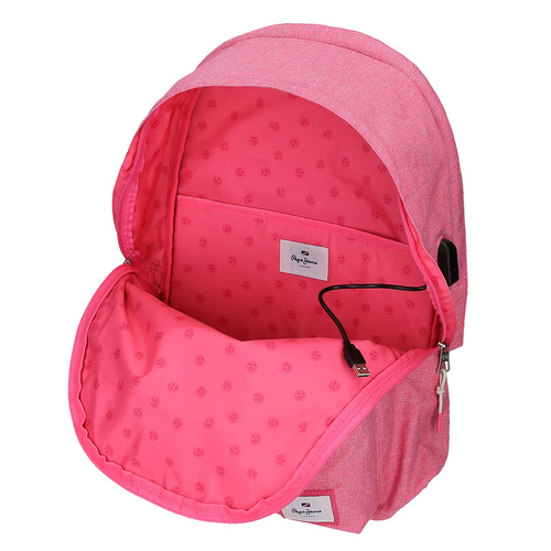 Pepe Jeans Luna Laptop Two Compartment Laptop Backpack - Детский рюкзак - изображение 5 | Labebe