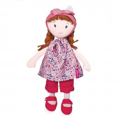 Jolijou Les Canailles Capucine Fleurs Roses - Мягкая детская кукла - изображение 2 | Labebe