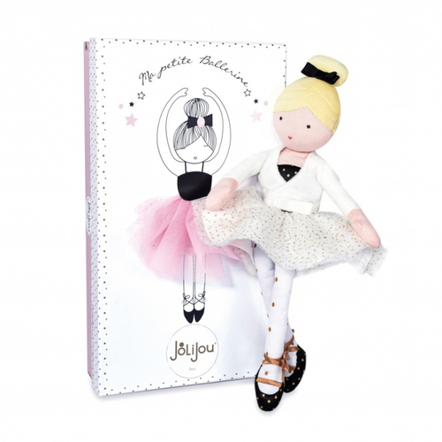 Jolijou Ma Petite Ballerine Anais Cache Cœur Blanc - Soft baby doll - image 1 | Labebe